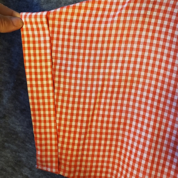 👀 Vtg/Retro Red Gingham Sleeveless Top - Picture 3 of 4